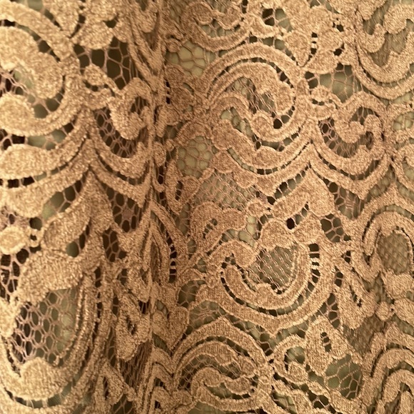 ZARA GREEN LACE DRESS XS - Picture 2 of 3